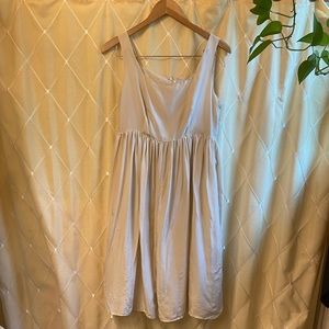 Silk empire dress